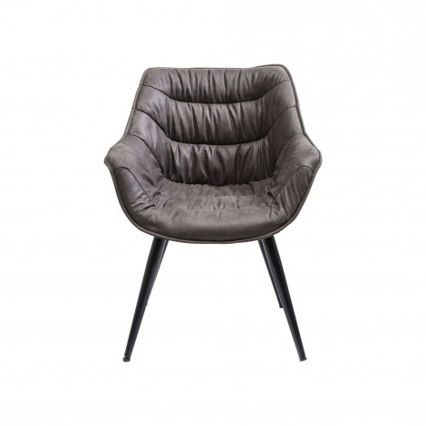Chaise avec accoudoirs Thelma grise Kare Design|Chaise|Kare