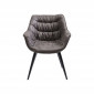 Chaise avec accoudoirs Thelma grise Kare Design|Chaise|Kare