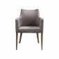 Chaise avec accoudoirs Mode velours gris Kare Design|Chaise|Kare