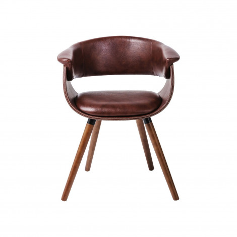 Chaise avec accoudoirs Monaco nougat Kare Design|Chaise|Kare
