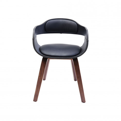 Chaise avec accoudoirs Costa noyer Kare Design|Chaise|Kare