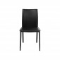Chaise en cuir Milano noire Kare Design|Chaise|Kare