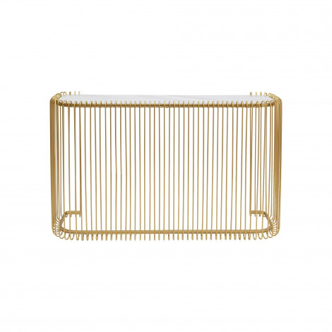 Console Wire 142x43cm dorée Kare Design|Console|Kare