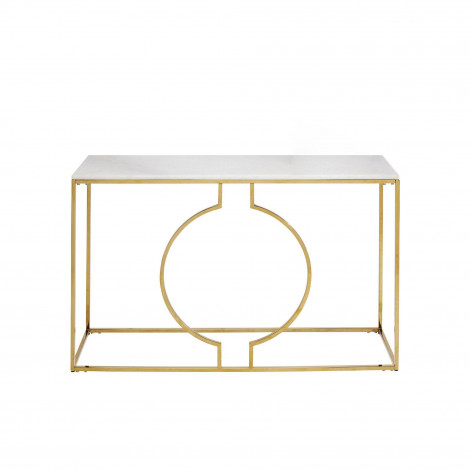 Console Miami Loft 120x35cm blanche et dorée Kare Design|Console|Kare