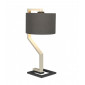 Lampe de table Axios Base en métal peint à la crème et gris foncé 66,6 Cm|Lampes à poser|Luminaire Center