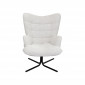 Fauteuil pivotant Oscar gris Kare Design|Fauteuil / Chauffeuse|Kare