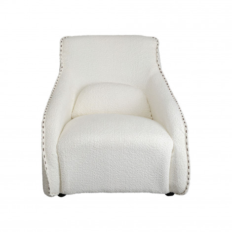 Fauteuil à bascule Swing Ritmo Boucle crème Kare Design|Fauteuil / Chauffeuse|Kare