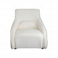 Fauteuil à bascule Swing Ritmo Boucle crème Kare Design|Fauteuil / Chauffeuse|Kare
