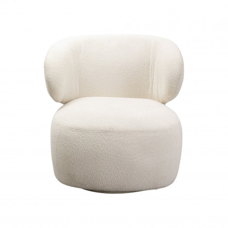 Fauteuil pivotant Elite crème Kare Design|Fauteuil / Chauffeuse|Kare
