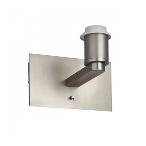 Lampe avec abat jour Issac Acier Plaque de nickel Mat 1 ampoule 13cm|Lampes à poser|Luminaire Center