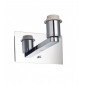 Lampe avec abat jour Issac Acier plaque d'effet chromé 1 ampoule 13cm|Lampes à poser|Luminaire Center