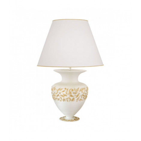 Lampe de table Anfora blanc 1 ampoule 65cm|Lampes à poser|Luminaire Center