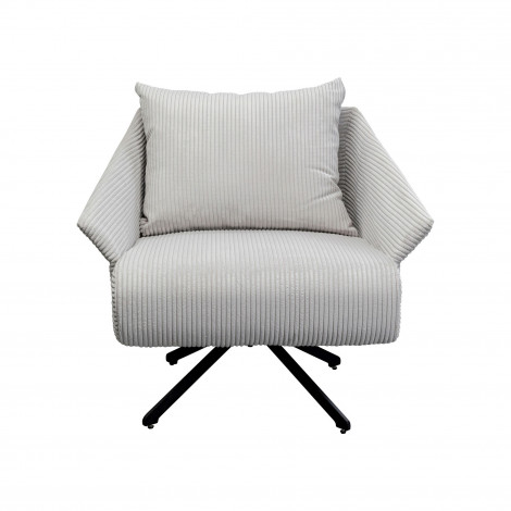 Fauteuil pivotant Milo velours beige Kare Design|Fauteuil / Chauffeuse|Kare