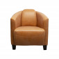 Fauteuil Cigar Lounge cuir marron clair Kare Design|Fauteuil / Chauffeuse|Kare