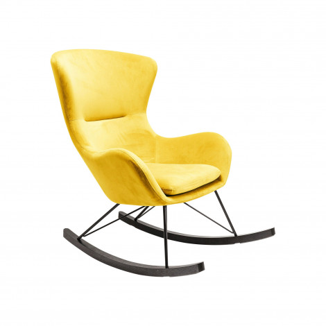 Fauteuil à bascule Oslo jaune Kare Design|Fauteuil / Chauffeuse|Kare