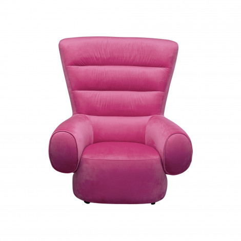 Fauteuil Sweep velours rose Kare Design|Fauteuil / Chauffeuse|Kare