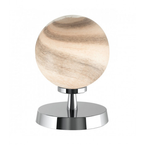 Lampe de table globe Esben Chrome poli,verre 1 ampoule 17cm|Lampes à poser|Luminaire Center