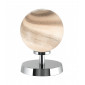 Lampe de table globe Esben Chrome poli,verre 1 ampoule 17cm|Lampes à poser|Luminaire Center