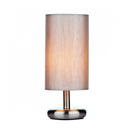 Lampe de table Tico Chrome satiné 1 ampoule 31cm|Lampes à poser|Luminaire Center