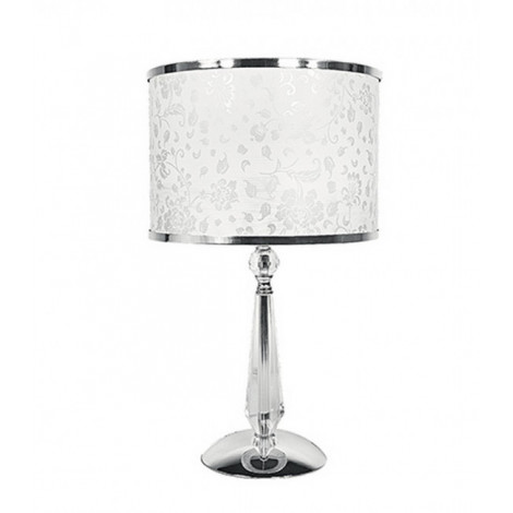 Lampe de table Boeme 1 ampoule Métal,Cristal,polyviniques Chrome|Lampes à poser|Luminaire Center