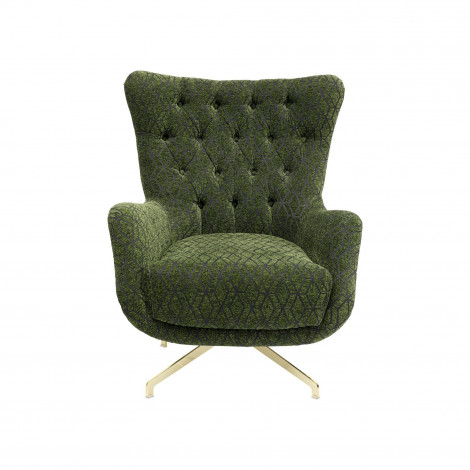 Fauteuil pivotant Bellini vert Kare Design|Fauteuil / Chauffeuse|Kare