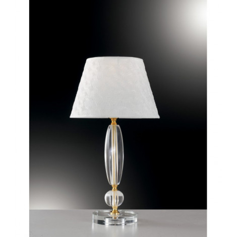 Lampe de table Epoque 1 ampoule Cristal Or|Lampes à poser|Luminaire Center