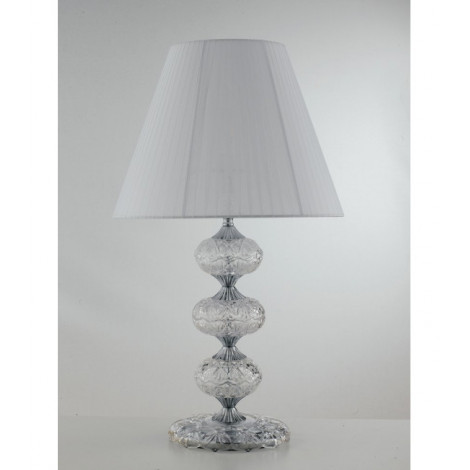 Lampe de table Incanto 1 ampoule Verre,cristal Chrome|Lampes à poser|Luminaire Center