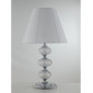 Lampe de table Incanto 1 ampoule Verre,cristal Chrome|Lampes à poser|Luminaire Center