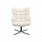 Fauteuil pivotant Oscar crème Kare Design|Fauteuil / Chauffeuse|Kare