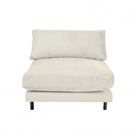 Fauteuil Discovery velours crème Kare Design|Fauteuil / Chauffeuse|Kare