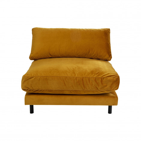 Fauteuil Discovery velours ocre Kare Design|Fauteuil / Chauffeuse|Kare