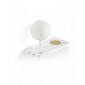 Lampe de table Niko blanc mat 22 Cm|Lampes à poser|Luminaire Center
