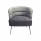 Fauteuil Sandwich velours gris Kare Design|Fauteuil / Chauffeuse|Kare