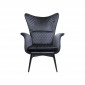 Fauteuil Tudor velours noir Kare Design|Fauteuil / Chauffeuse|Kare