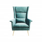Fauteuil Vegas Forever bleu-vert Kare Design|Fauteuil / Chauffeuse|Kare