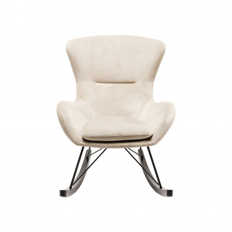 Fauteuil à bascule Oslo crème Kare Design|Fauteuil / Chauffeuse|Kare