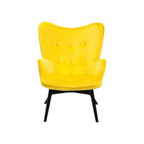 Fauteuil Vicky velours jaune Kare Design|Fauteuil / Chauffeuse|Kare