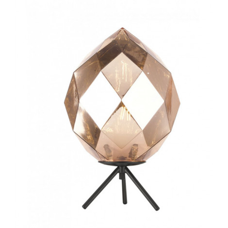 Lampe de table Zoe Noir 1 ampoule 37cm|Lampes à poser|Luminaire Center