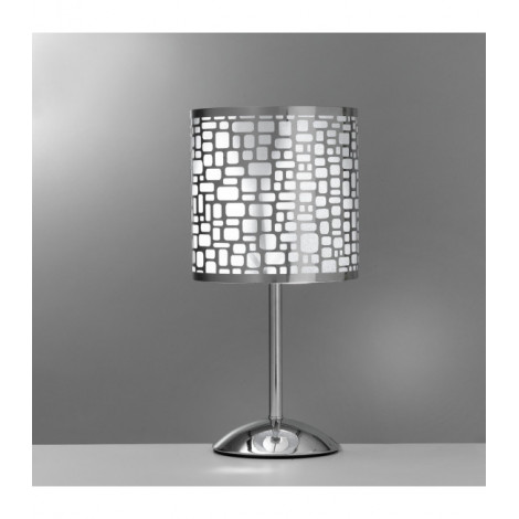 Lampe de table BRUCE Métal Argent|Lampes à poser|Luminaire Center