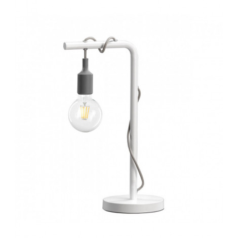 Lampe de table WIRE Métal Blanc,Gris|Lampes à poser|Luminaire Center