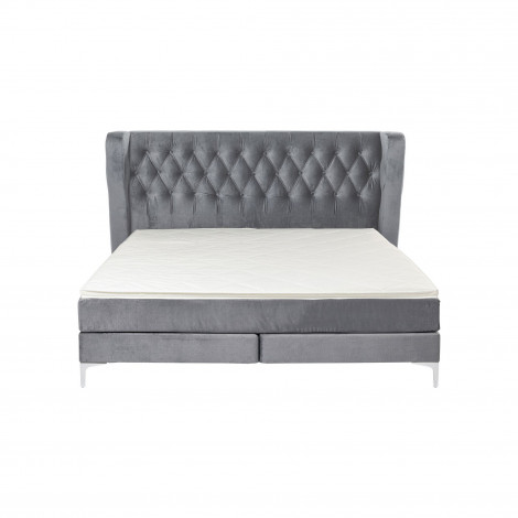 Lit Boxspring Benito Moon gris Kare Design|Lit Adulte|Kare