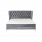 Lit Boxspring Benito Moon gris Kare Design|Lit Adulte|Kare