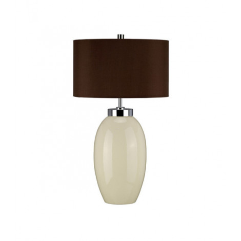 Lampe de table Victor Porcelaine Crème|Lampes à poser|Luminaire Center