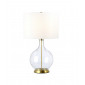 Lampe de table Orb Verre,Acier,Faux Lin Laiton vieilli|Lampes à poser|Luminaire Center