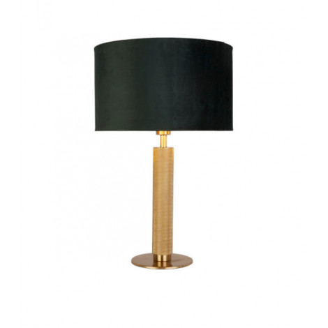 Lampe de table London Acier doux,tissu Laiton|Lampes à poser|Luminaire Center