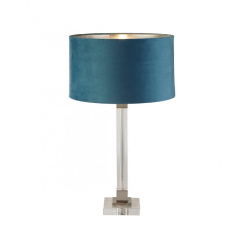Lampe de table Scarborough Acier doux,cristal Nickel satiné|Lampes à poser|Luminaire Center