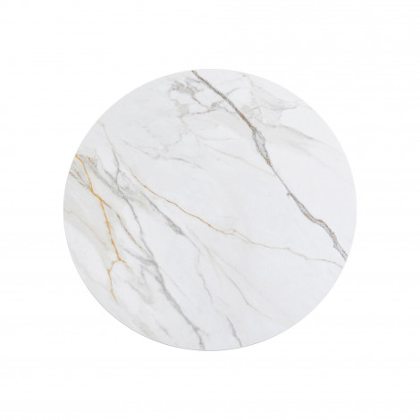 Plateau de table Invitation rond grès blanc Kare Design|Table|Kare