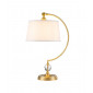 Lampe de table Quoizel Verre,Acier,Lin Laiton brossé|Lampes à poser|Luminaire Center
