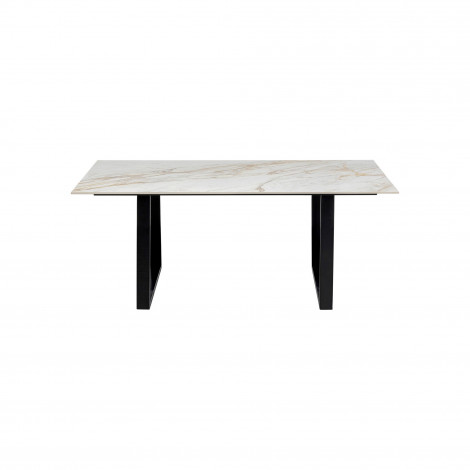 Table Eternity blanche et noire 180x90cm Kare Design|Table|Kare