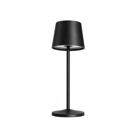 Lampe de table Treta Polycarbonate,Aluminium Transparent, Noir|Lampes à poser|Luminaire Center